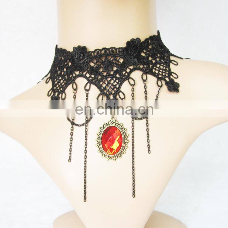 wholesale women jewelry lace pendant necklace