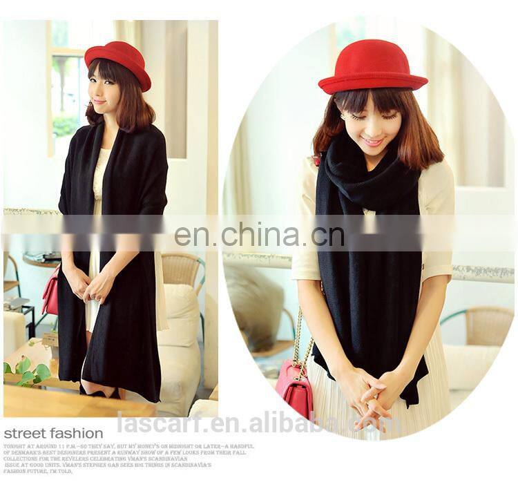 2014 Women pure acrylic solid Color Long Acrylic shawl scarf (MO06--3)