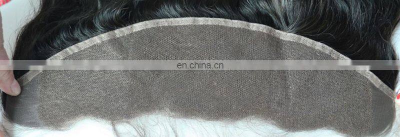 Raw Indian Hair Ear To Ear Pre Plucked Lace Frontal Closure Straight Human Hair Extensions Lace Frontal Piece