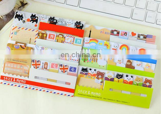 Cute Animal Sticker Bookmark Marker Memo Flags Index Tab Sticky Notes