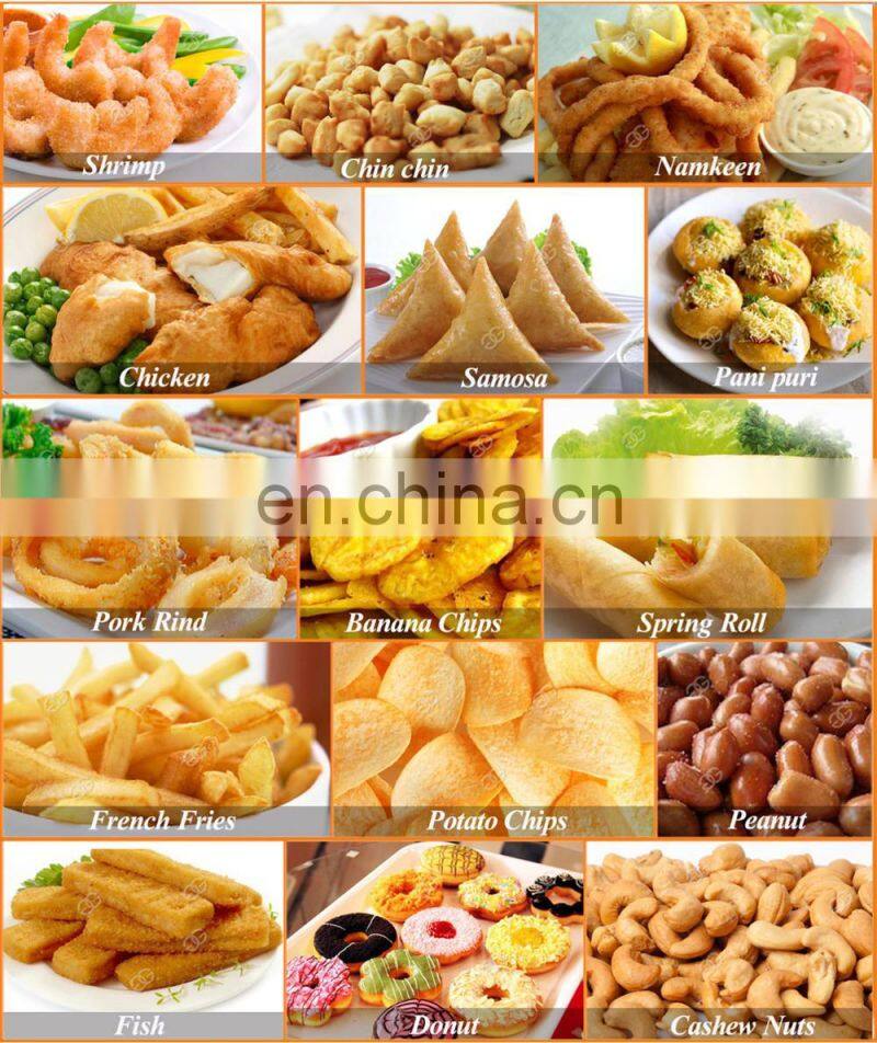Commercial Electric Kentucky Chicken Wing Fryer Potato Finger Sticks Slanty Chips Gas Fring Automatic Stir Fry Machine For Sale