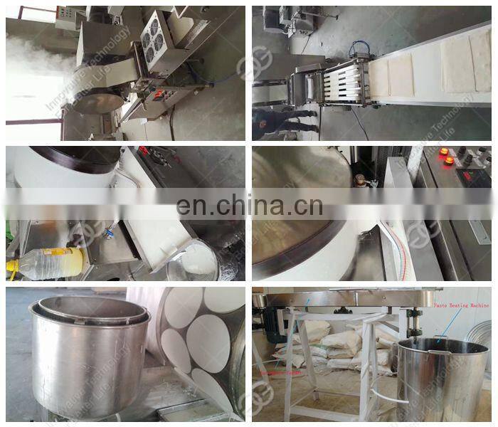 High Output Square Round Corn Tortilla Spring Roll Pastry Sheet Lumpia Wrapper Egg Spring Roll Making Machine
