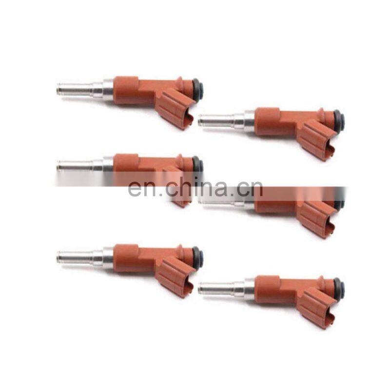 Set of 6 Fuel Injectors 23250-0P040 23209-31050 For Toyota Lexus 3.5L 2005-2011