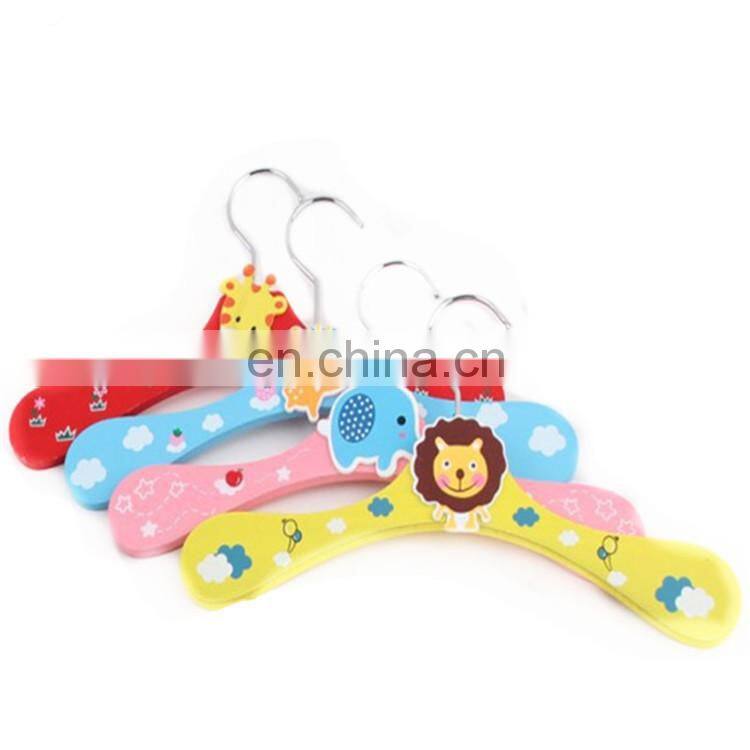 Factory Wholesale Wooden cartoon dog clothes hanger