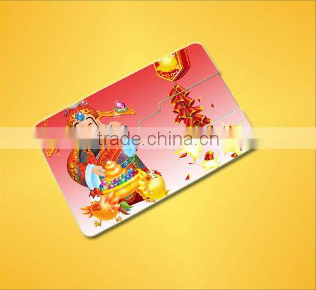custom cheap Double printing Gift Credit Card USB /usb card /business card Flash Drive Stick with custom logo