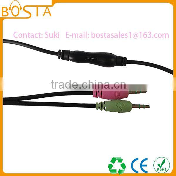 Wholesale stereo factory price funny coolest professional microphone computer headphones