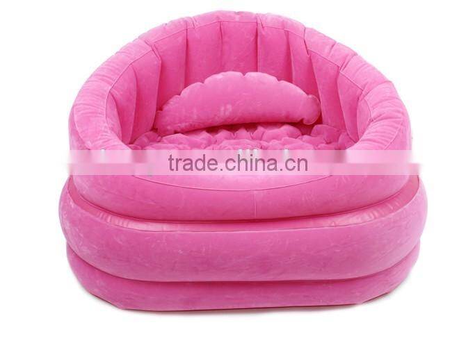 Flocked-Intex Single Inflatable Chairs Pink Inflatable Chairs