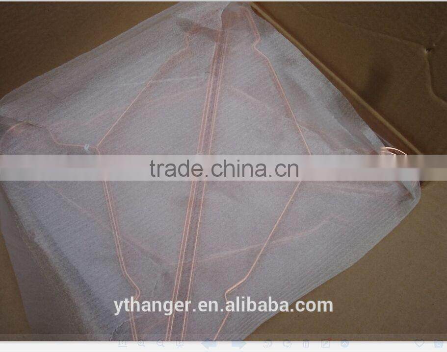 MH-YT-004 electroplate purple bronze colored wire metal hanger