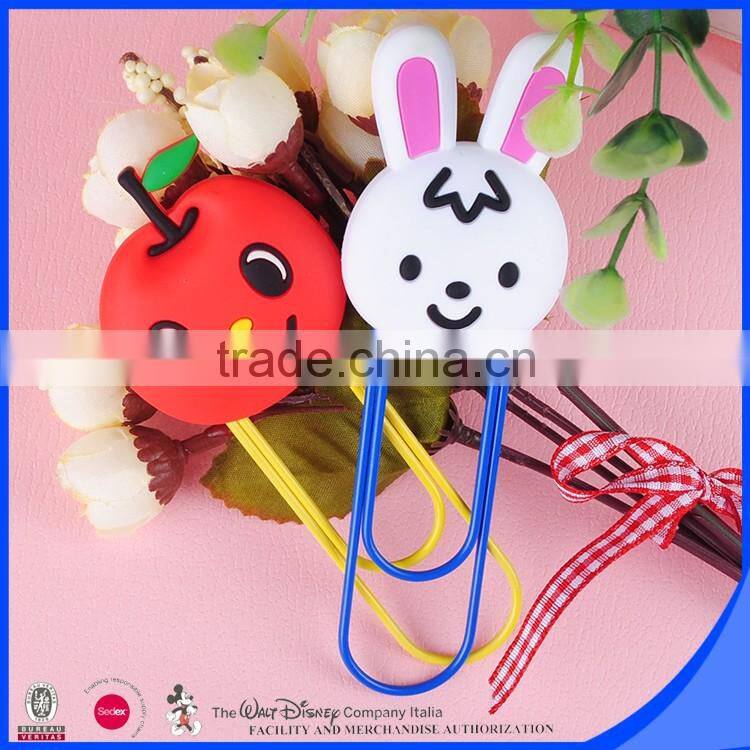 Hot sell customized PVC bookmark lovely design