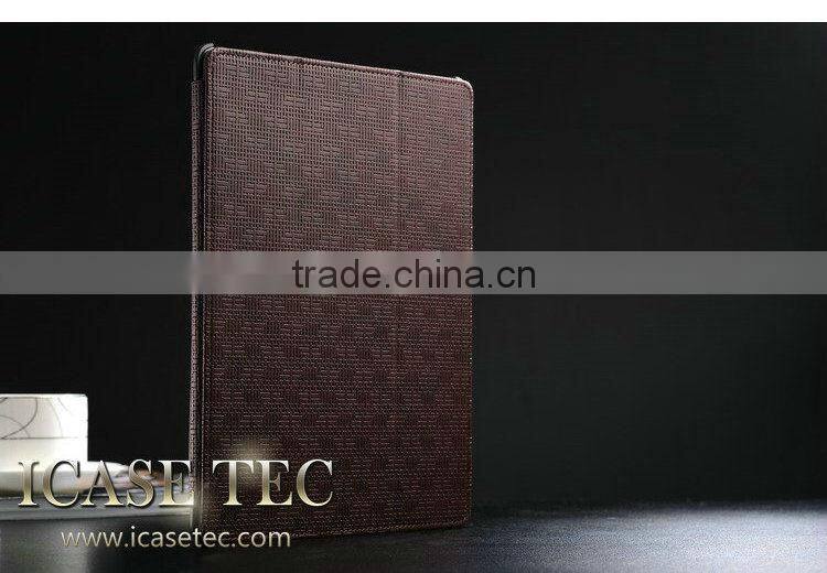 2015 Wholesale retro leather flip case for ipad 5 with standing , for ipad air case , cases for tablets