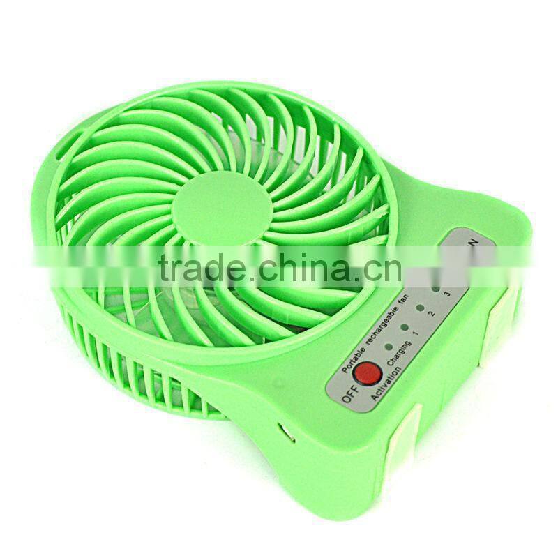 Rechargable Mini USB Fan with Customized LED Message