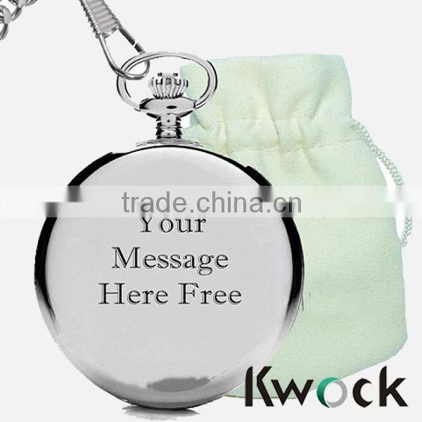 Popular Round Customize Image Antique Design Necklace Pocket Watch