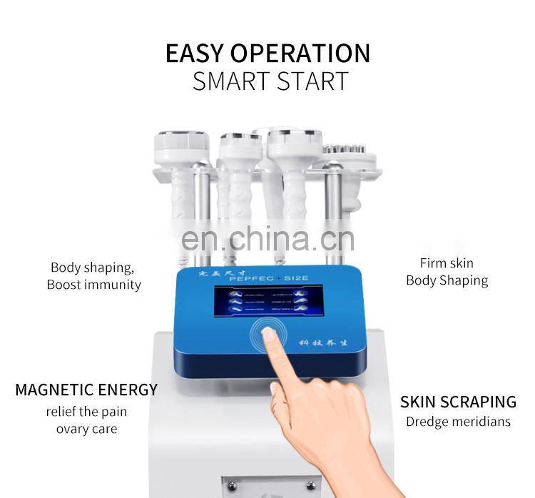 RF Vacuum Cavitation Magnetic Massage Body Shaping Instrument 5D Carving WL 12 Weight Loss Slimming Machine Dredge Meridian