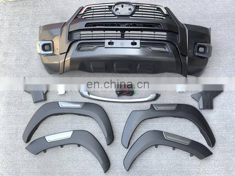 High quality new arrival body kit front bumper grille fender flares for 2021 Hilux Revo change to Rocco facelift conversion kit