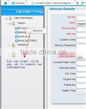 S1000 Vehicle gps tracking system software for oil level monitoring with alarm and many functions