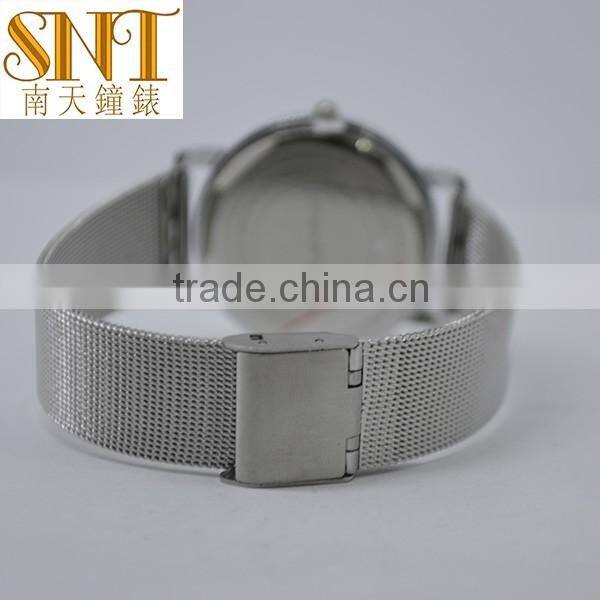 men watch Personalized Sublimation Blank Watch Stainless Steel mesh band watch