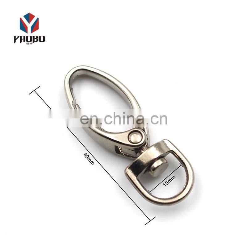 Superior Metal Swivel Clasp Keychain With Snap Hook For Handbag