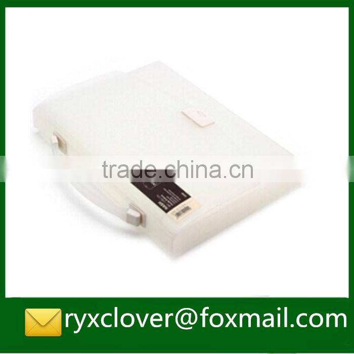 Small clear plastic expandable button file folders