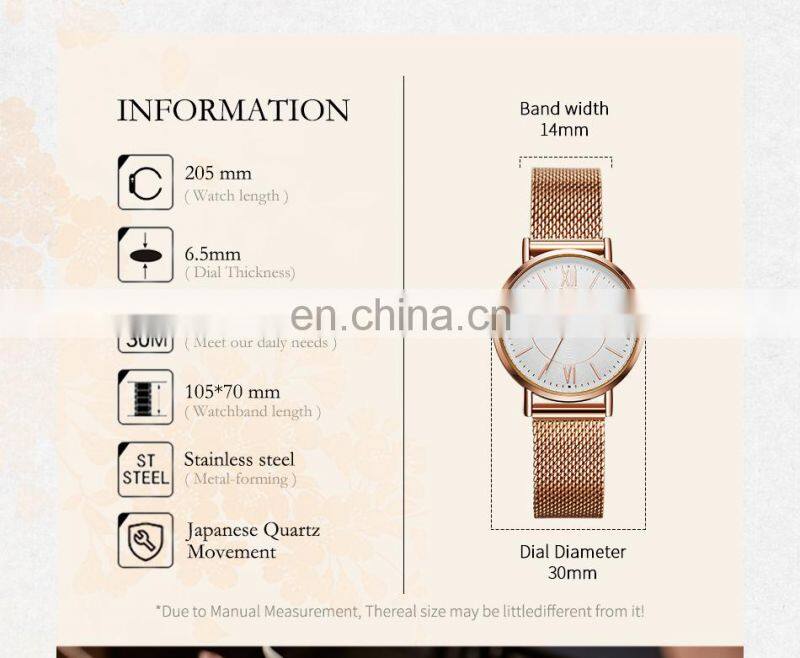 SINOBI Women Watches Unique Design Dial Quartz Clock Fashion Women Dress Wristwatch Montre Femme Stylish Quartz Ladies Watches