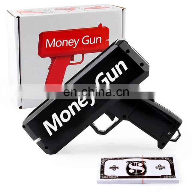 Wholesale 100 Pcs Play Money Make It Rain Cash Shooter Spray Money Gun Toy