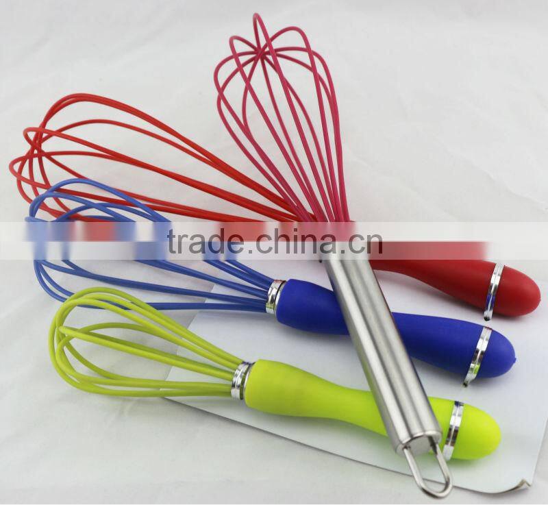 Coloful Eggbeater Mixer With Different Material Handle