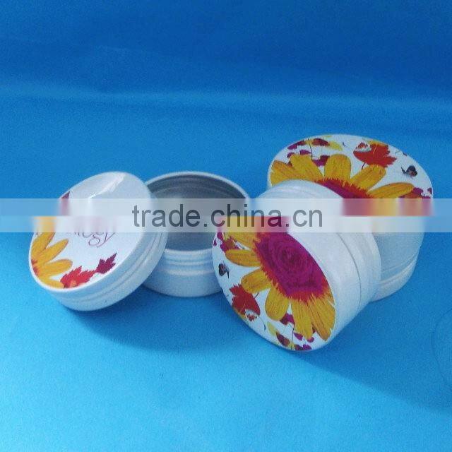 0.5oz hot sale Printed empty aluminum can, aluminum container for lip balm, aluminum jar free samples