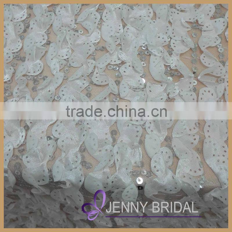 TR014C wholesale cheap modern white sequin wedding table runner