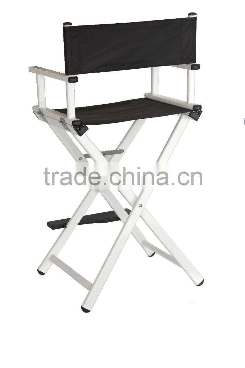 Factory OEM director foldable aluminum custom makeup chair
