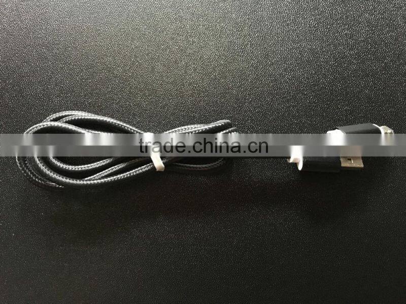 hot products wholesale high speed braided 2 in 1 charging data micro usb cable