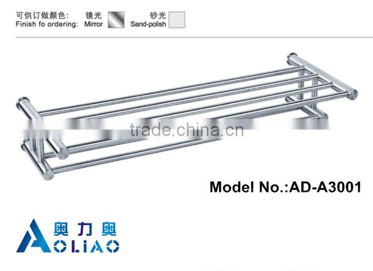 High quality hot sell Bathroom hardware accessory stainless steel single rod towel rack