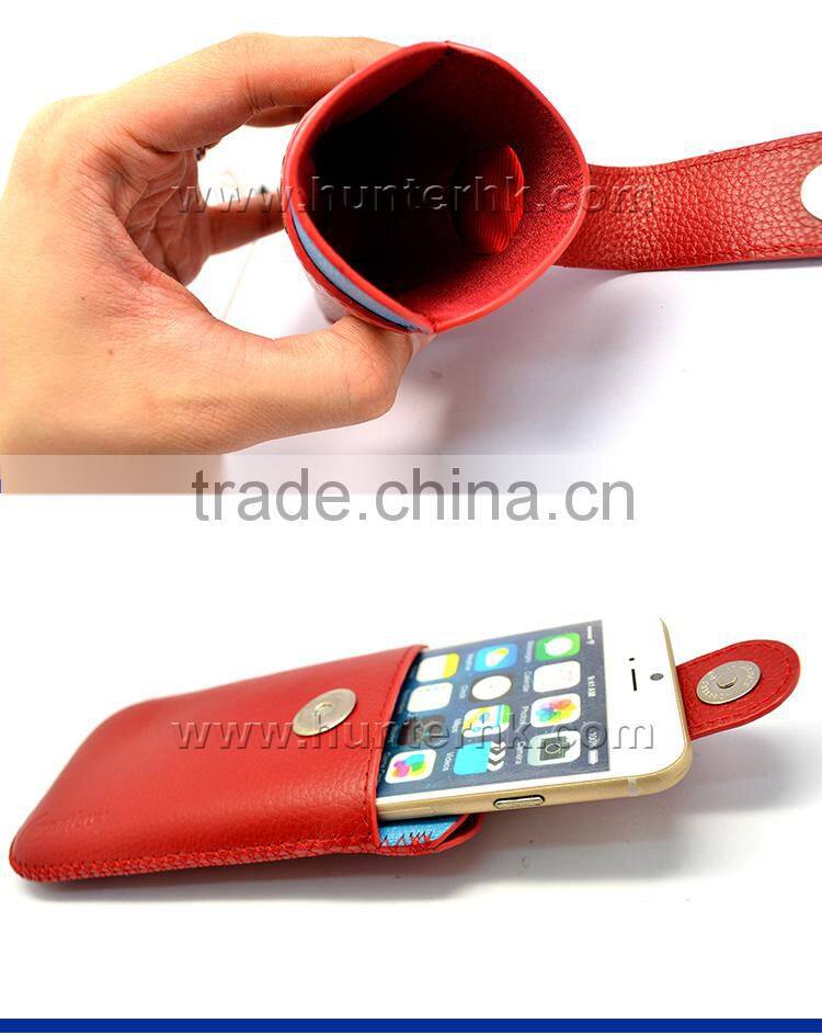 Genuine Leather Pull Up Pouch For Samsung Note2