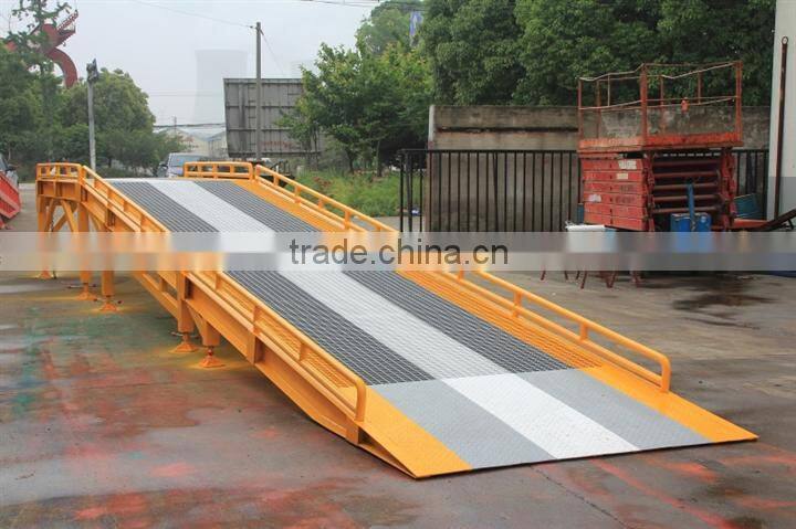 0.9~1.7m, 8 ton truck portable loading ramps /mobile loading ramps /adjustable loading ramp