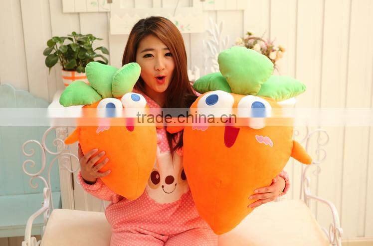 Custom Wholesale Soft Plush Vegetable Pillow Toys Cute Charming Pillow