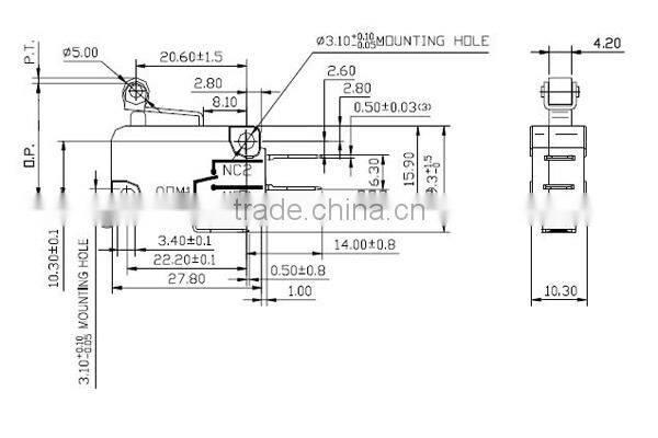 ZING EAR Type of Micro Switch (UL/CUL/ENEC/RoHS/Reach Approval)
