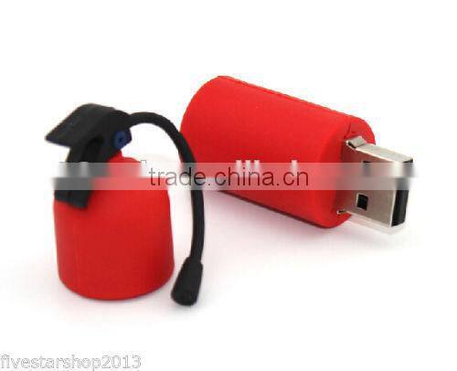 Wholesale good quality China USB supplier custom pvc emulational Fire extinguisher usb flash drive