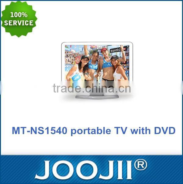 Factory Price LCD Television 15.4 Inch, 2016 Newest LCD TV With DVD, Support USB / SD Card, FM Radio