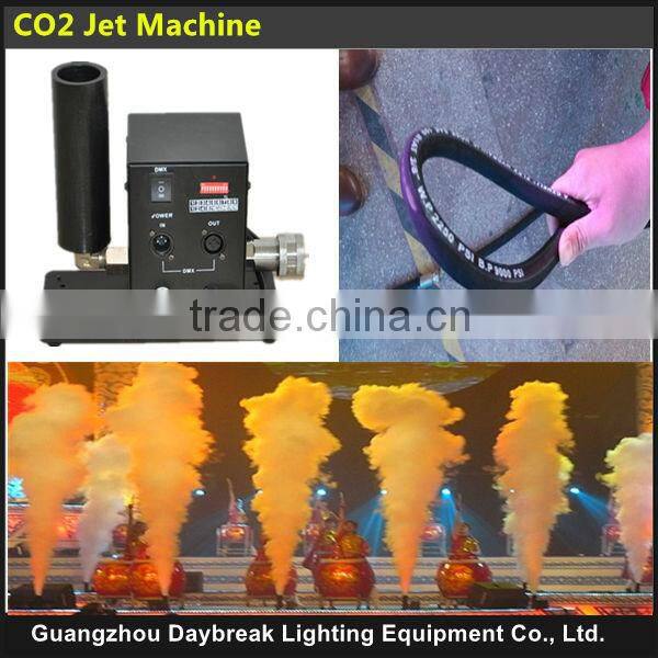 professional stage effect equipment co2 jet machine, DMX co2 jet machine with flycase 90v-240v EU/US plug,