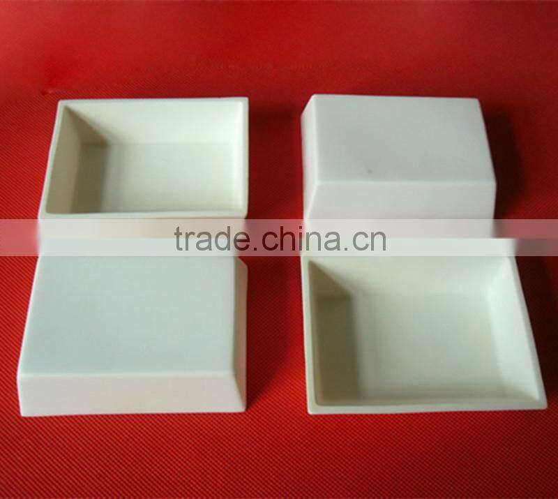 High Temperature Resistant Alumina Corundum Crucible Zirconia Ceramic Boat for Laboratory Using