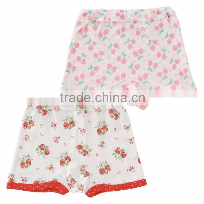 100% cotton products high quality baby girl's underwear pattern boxer pants kid wear toddler clothing children inner wholesale