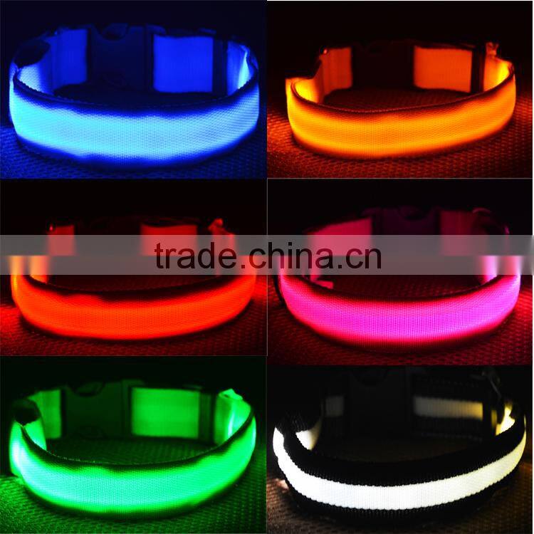 Chiristmas Flashing Light Up Bling LED Dog Collars