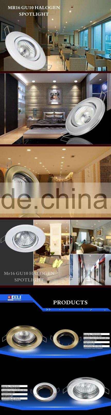 CE ROHS MR16 GU10 pressing metal light fixture gu10