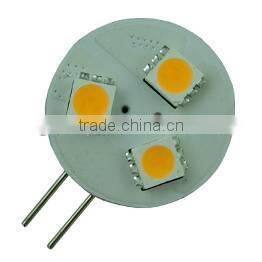 2-pin CE RoHS 0.7w 5050 3smd led g4 ac dc