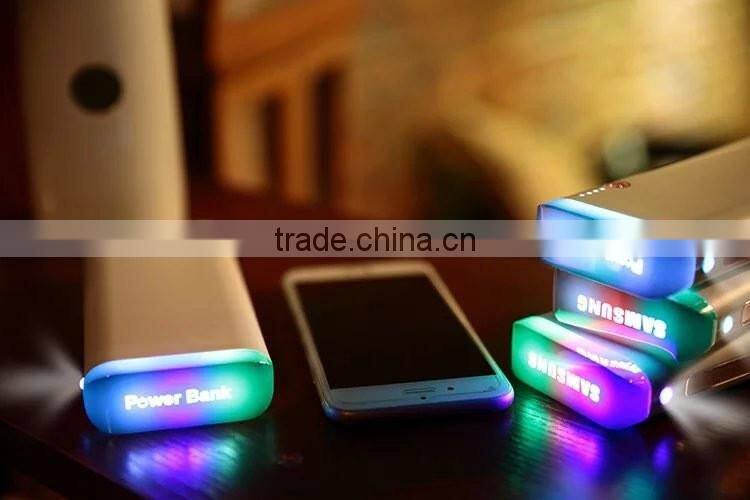 color changing 3 usb universal new power bank charger