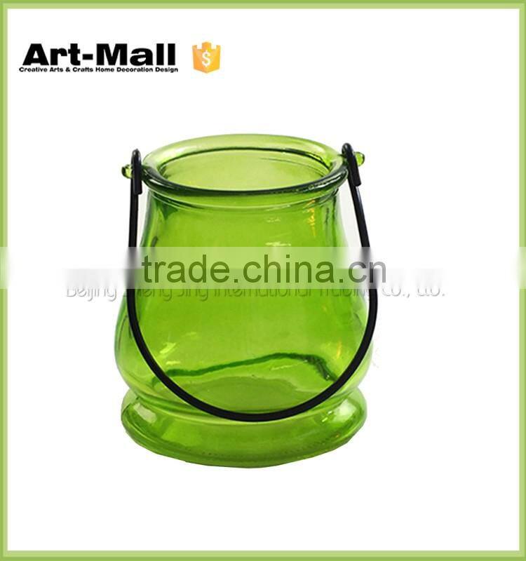 best selling products High quality glass goblet candle holder