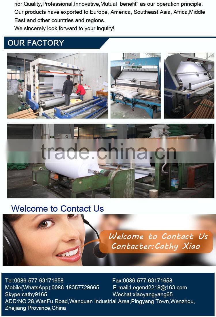 Non woven fabrics,1050HF,50GSM+15GSM,fusible interlinings,polyester non woven