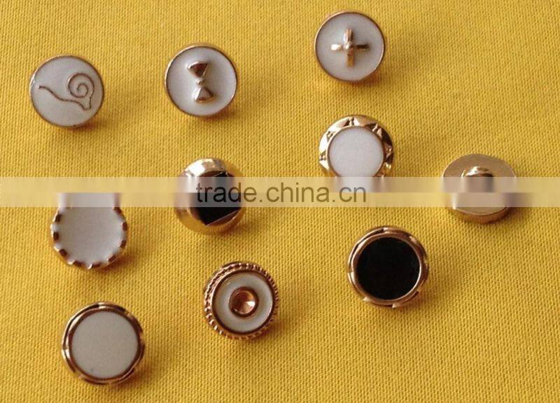 New Arrive Enamelled Metal Shank Button For Sweater Wear --- M1875