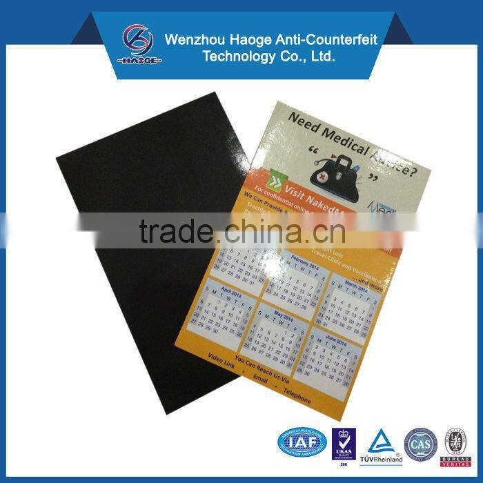 Advertising paper calendar fridge magnet,Promotional personalized fridge magnets