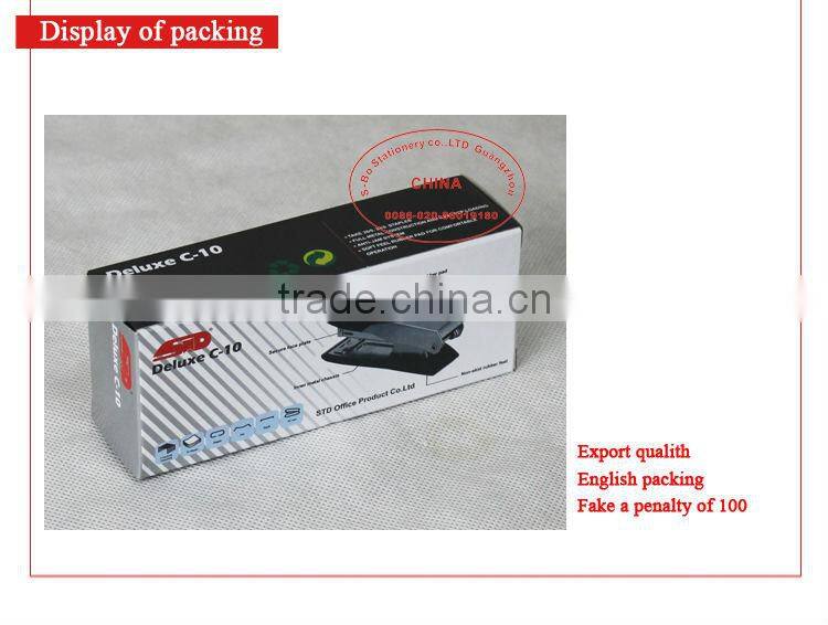 Deluxe C-10 half strip metal stapler