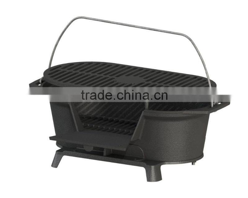 Pre-seasoned Cast Iron Cookware outdoor charcoal BBQ grill