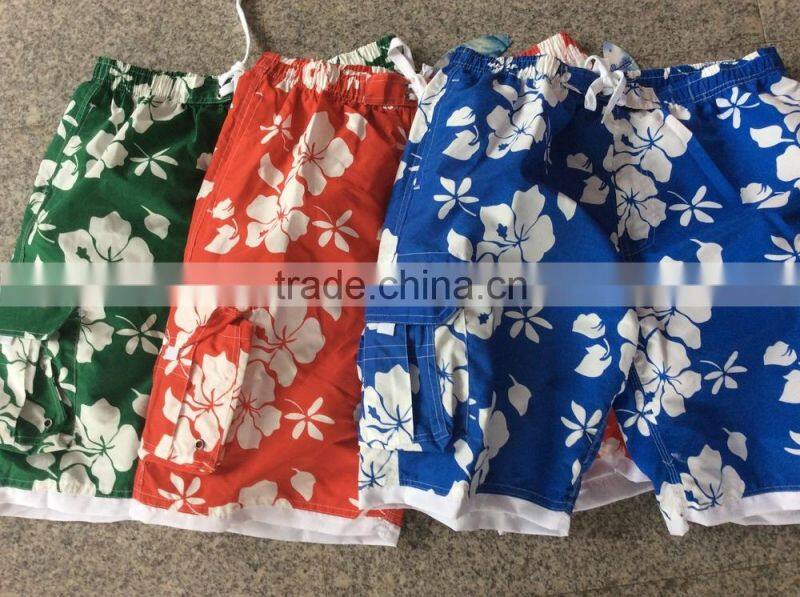 Blue Color Beach Swim Suit Mens Board Short